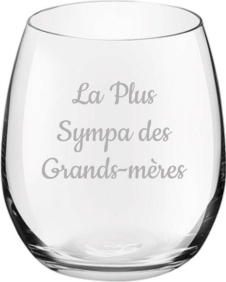 Royal Leerdam Drinkglas gegraveerd 39cl La Plus Sympa des Grands-mères