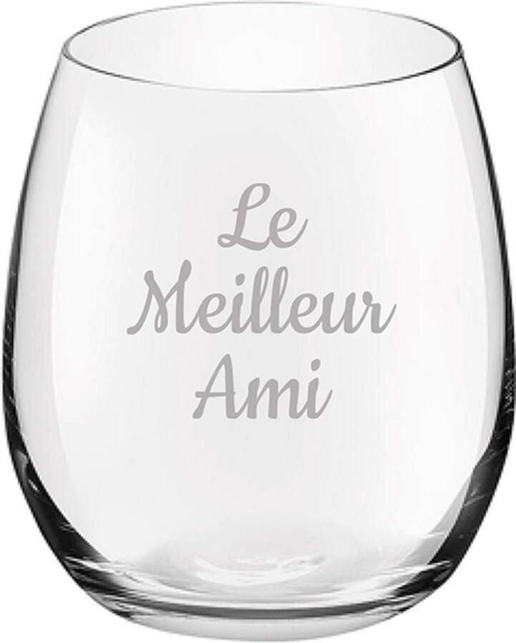 Royal Leerdam Drinkglas gegraveerd 39cl Le Meilleur Ami