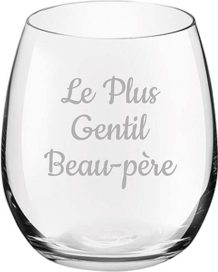 Royal Leerdam Drinkglas gegraveerd 39cl Le Plus Gentil Beau-père