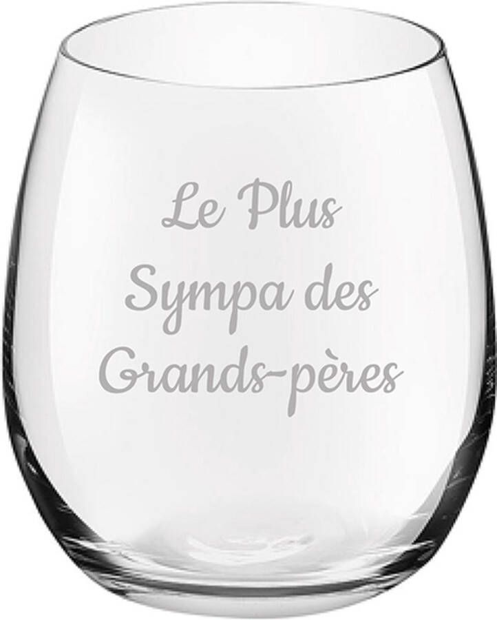 Royal Leerdam Drinkglas gegraveerd 39cl Le Plus Sympa des Grands-Pères