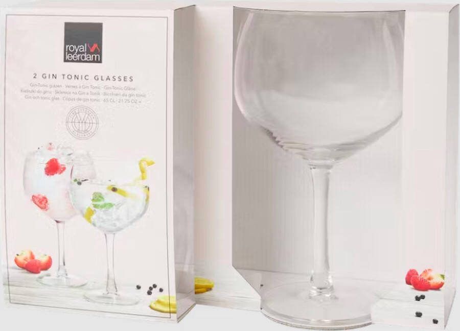 Royal Leerdam Gin Tonic glazen 650 ml set van 2
