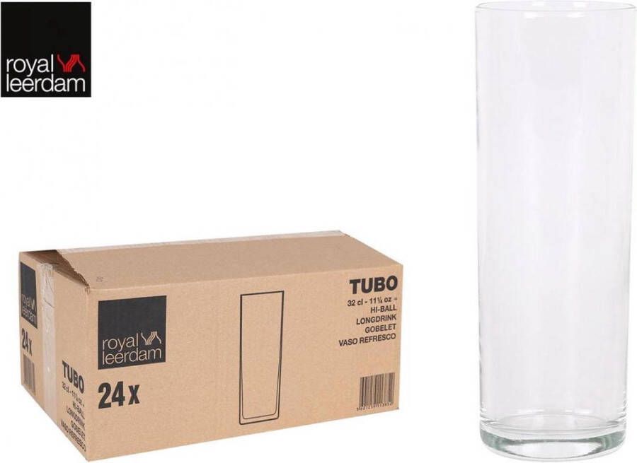 Royal Leerdam longdrinkglazen Tubo 24 stuks 32cl