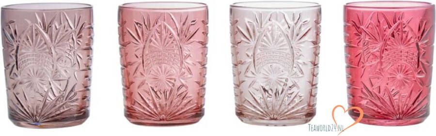 Royal Leerdam Match & Color Tumbler Pink Tones Set 4