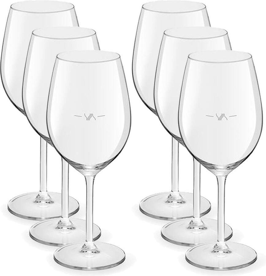 Royal Leerdam 24x Wijnglazen voor rode wijn 530 ml Esprit 53 cl Rode wijn glazen met maatstreep Wijn drinken Wijnglazen van glas
