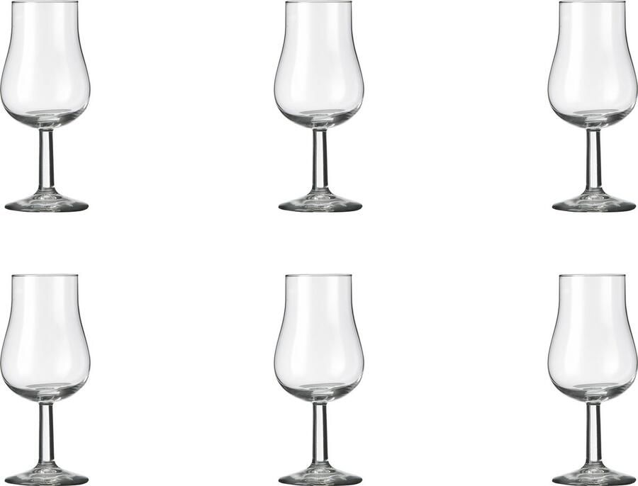 Royal Leerdam Set van 12x stuks wijn proefglazen voor witte wijn transparant 130 ml Specials 13 cl Wijn proeven