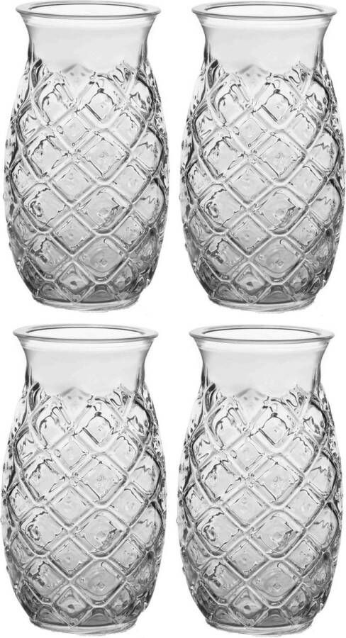 Royal Leerdam Set van 16x stuks Cocktailglazen 505 ml Pina Colada serie 49 cl Cocktail glazen Cocktails drinken Cocktailglazen van glas