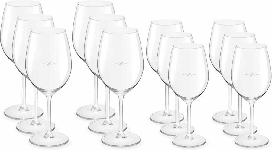 Royal Leerdam Voordeelset van 6x witte wijnglazen 320 ml en 6x rode wijnglazen 530 ml Serie: Esprit