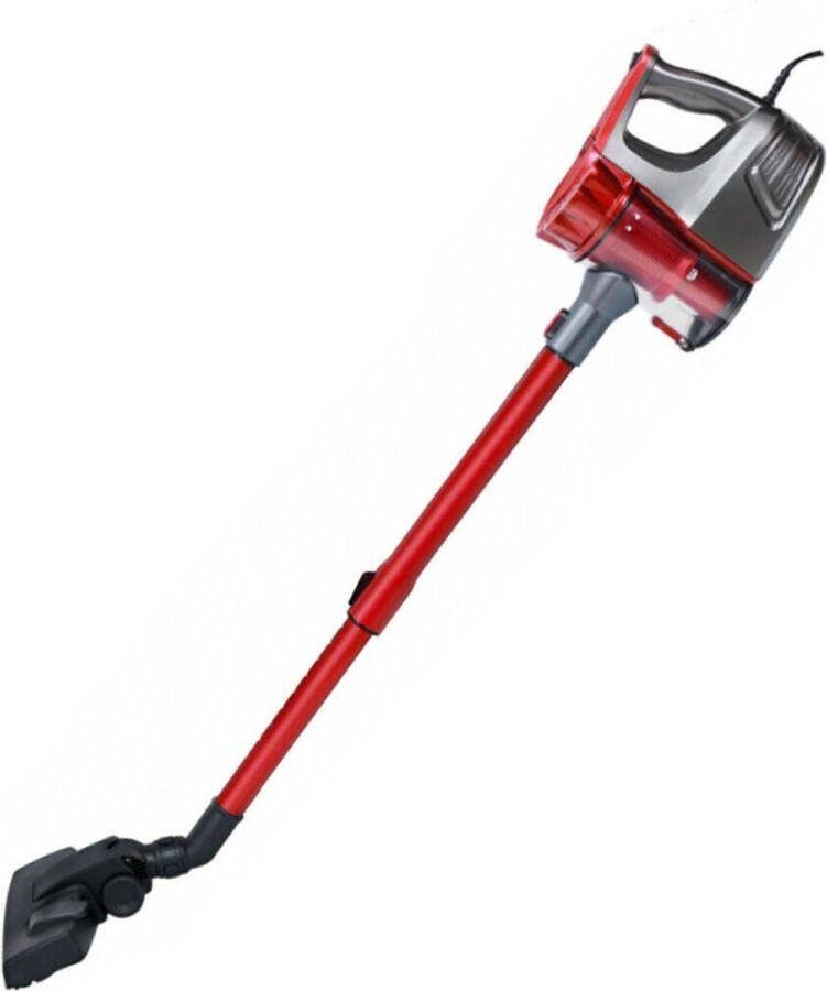 Royal Swiss Cycloon steelstofzuiger 2 in 1 Zonder Zak Snoerlengte 4.5 meter Eco cycloon technologie 0.8 Liter Rood