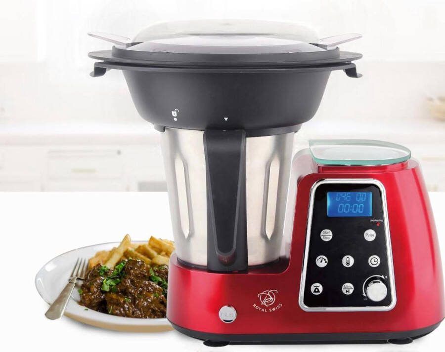 Royal Swiss Multifunctionele Keukenrobot Keukenmachine Foodprocessor 1800W