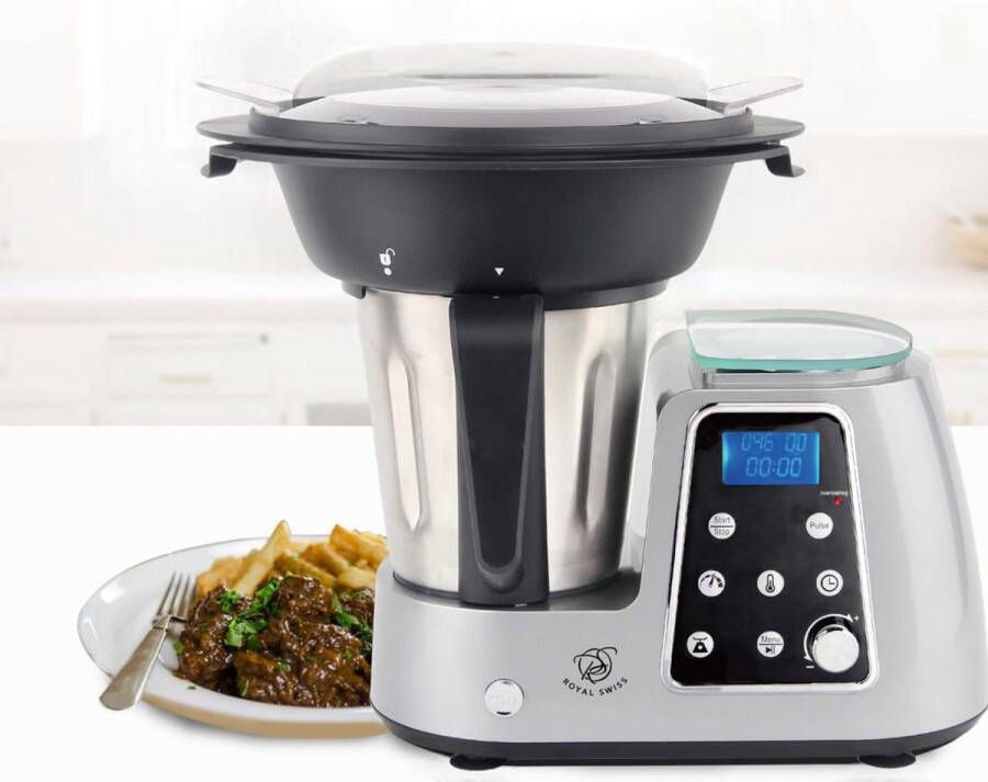 Royal Swiss Multifunctionele Keukenrobot Keukenmachine Foodprocessor 1800W