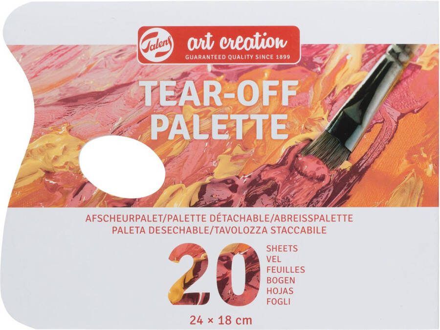 Talens Art Creation Palet Afscheurpalet Tear-off 18 x 24 cm 20 stuks