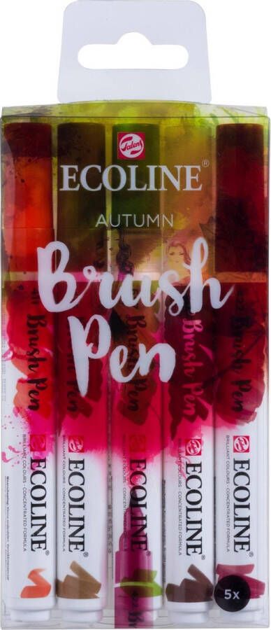 Royal Talens Ecoline 5 brush pens ''Autumn''