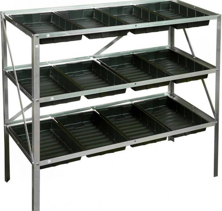 Royal Well Grow Rack 12 Kweektafel Zilver