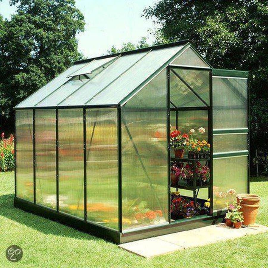 Royal Well Tuinkas hobbykas Popular 86 groen gecoat polycarbonaat 4mm 1 - Foto 3