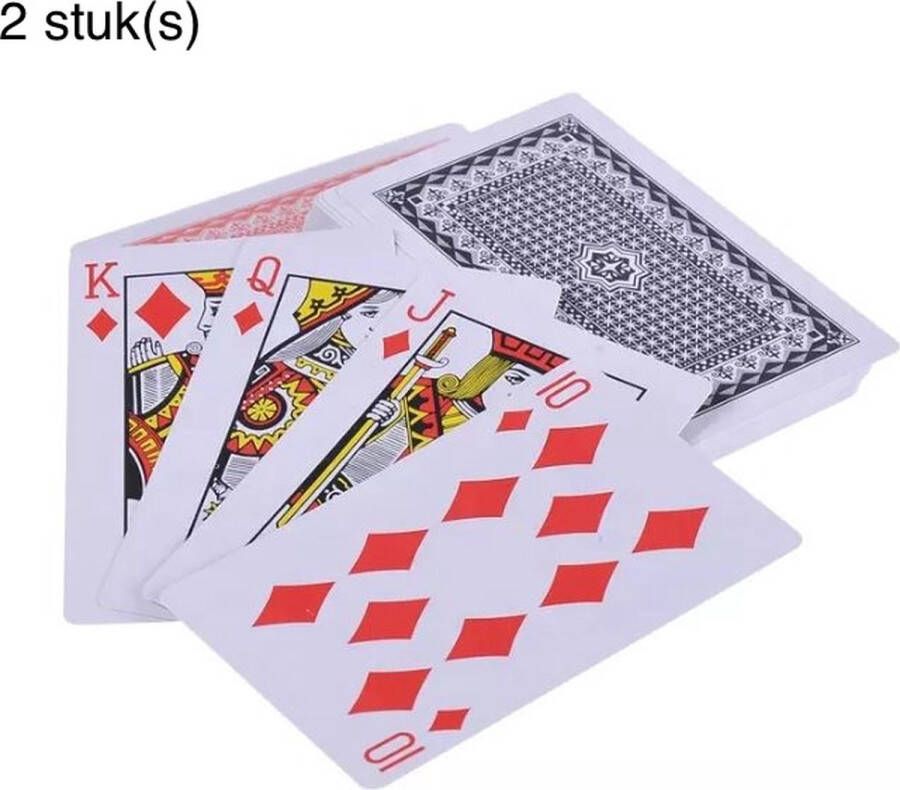 Royal WM Speelkaarten 2 Stuk(s) 56 Kaarten Volwassen Pokerkaarten Kaarten Kaartspel schoencadeautjes sinterklaas