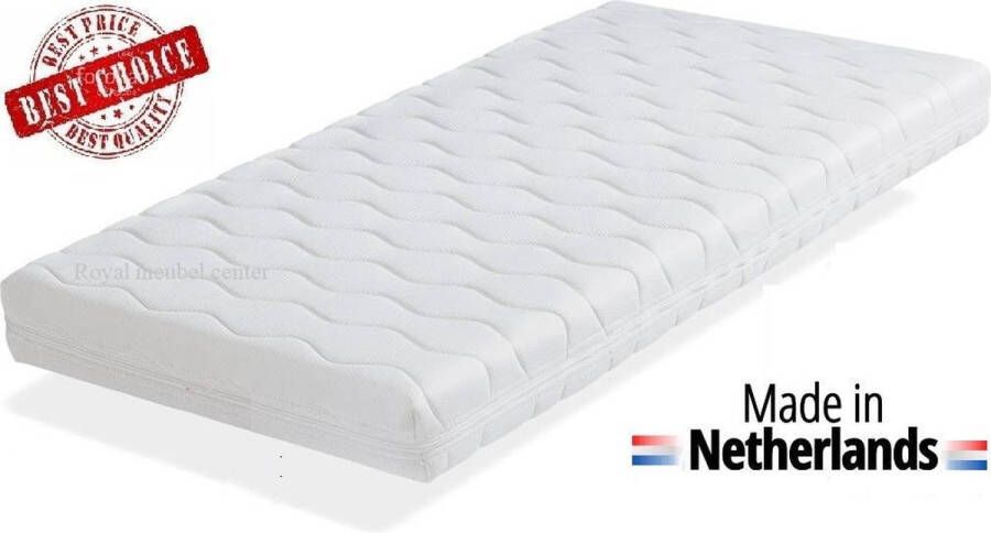 Royalmeubelcenter.nl Ledikant Matras 80x190x10 cm Comfort schuim met anti-allergische wasbare hoes.