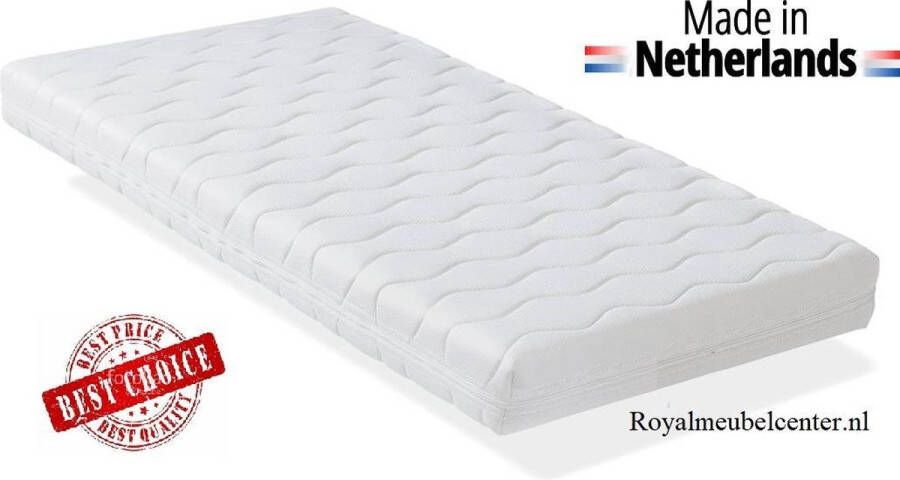 Royalmeubelcenter.nl Zachte Ledikant Matras 90x200x14 cm Comfort schuim met anti-allergische wasbare hoes.