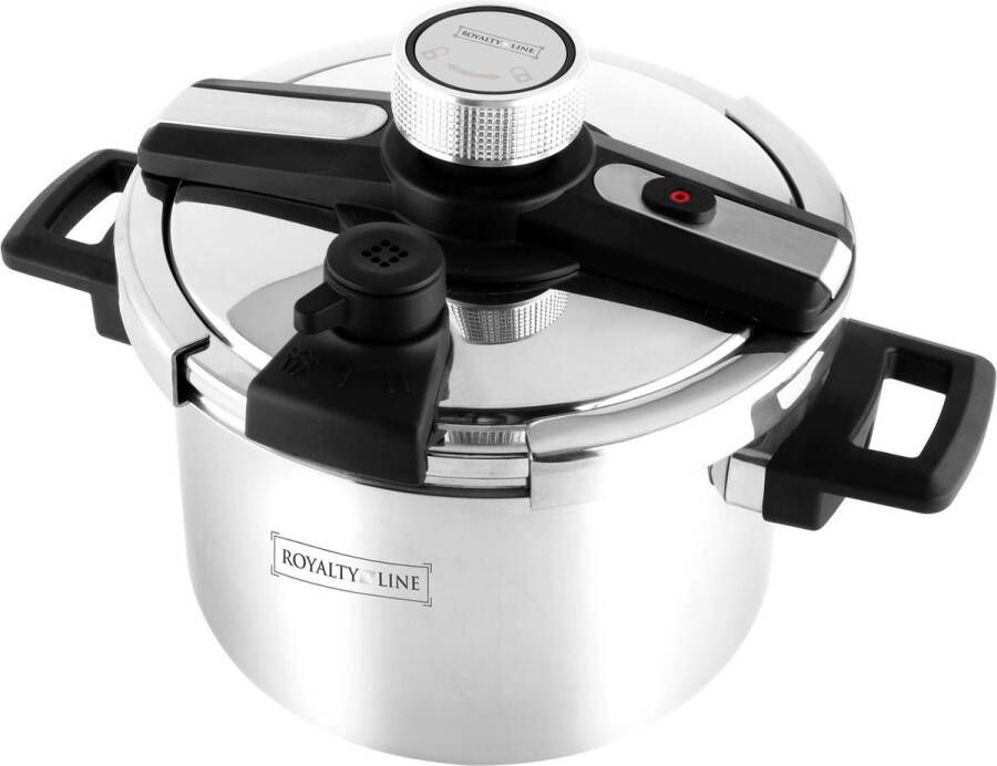 Royalty line DSD4L Snelkookpan Inductie 4 Liter Voor Alle Warmtebronnen Pressure Cooker Instant koken Ergonomisch Handgreep RVS