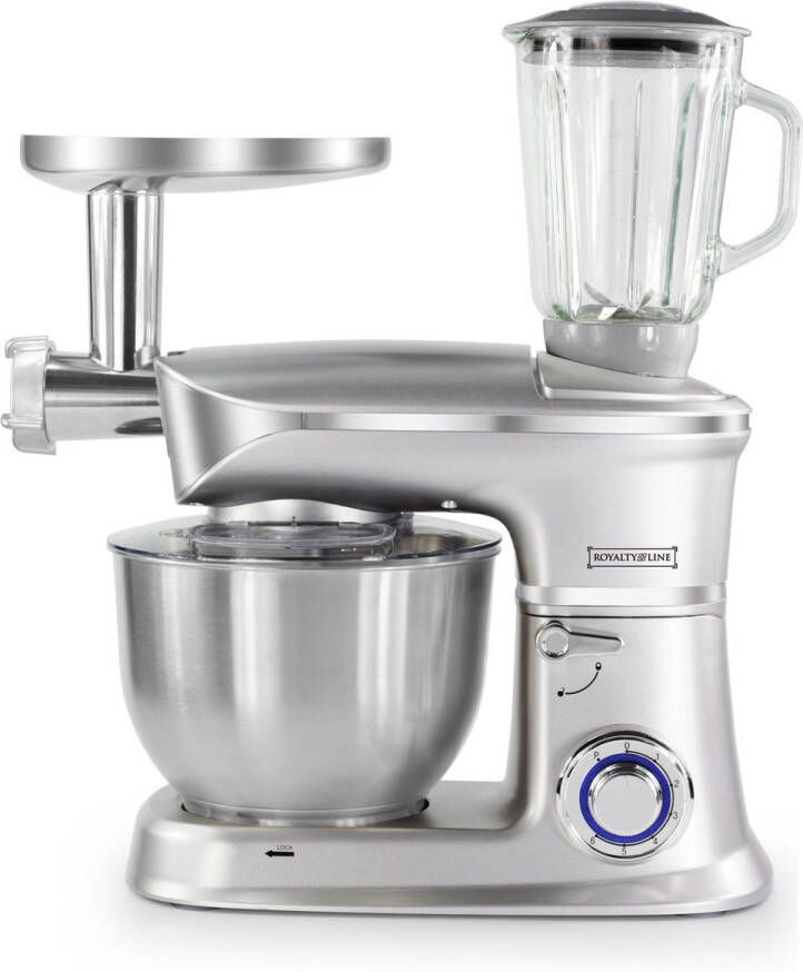 Royalty line 3-in-1 Keukenmachine 1900W 6.5L Zilver