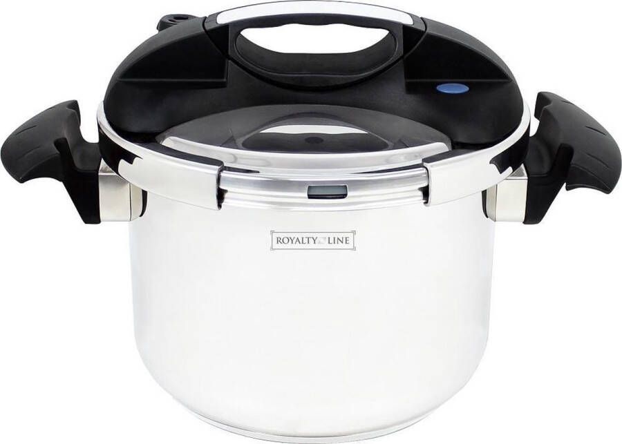 Royalty line PC10L Snelkookpan Inductie 10 Liter Voor Alle Warmtebronnen Pressure Cooker Instant koken Eenhandig Mechanisme RVS