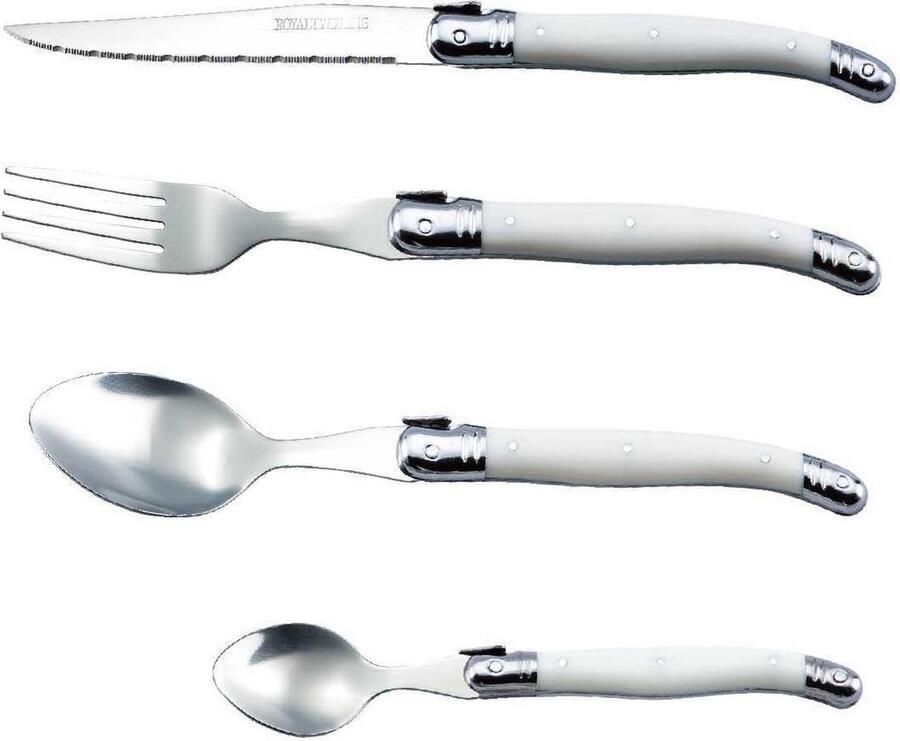 Royalty line RL-CUT24; Cutlery set 24 pcs White