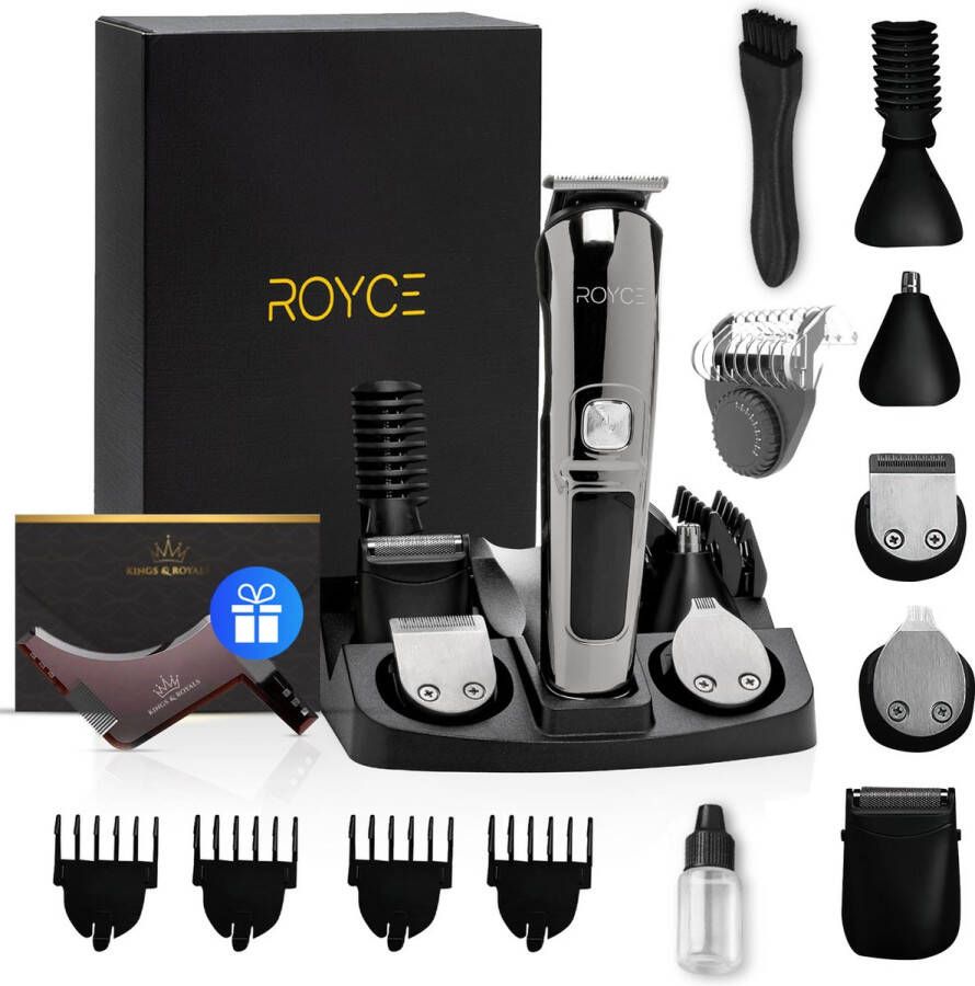 Royce Professionele Trimmer 11 in 1 Waterdicht Baardtrimmer Mannen Tondeuse Mannen Haartrimmer Trimmer Mannen Bodygroomer Mannen Complete Set