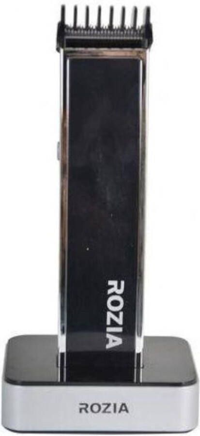 Rozia HQ205 Draadloze tondeuse trimmer voor hoofdhaar & baard | RVS messen & 3 kammen | Inclusief laadstation