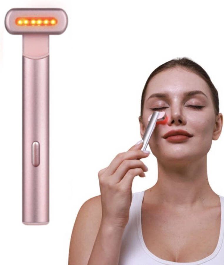 RRGoods Infrarood lamp Huidverjongingsapparaat Infrarood lichttherapie Blauw lichttherapie EMS microstroom massagefunctie Facelift apparaat verwarming Een betere huid in 2 weken!