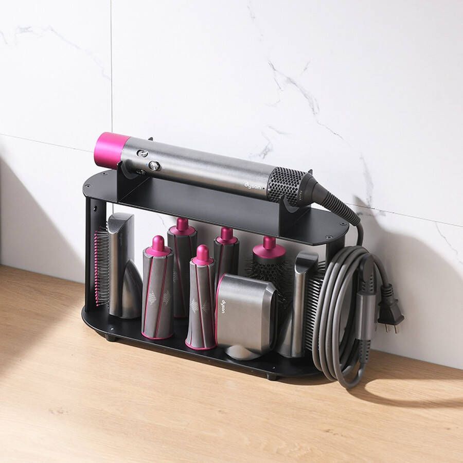 RSG HOME Houder geschikt voor Dyson Airwrap (lange versie) Geschikt voor 8 accessoires geschikt voor Dyson Airwrap Complete Long Multistyler Zwart