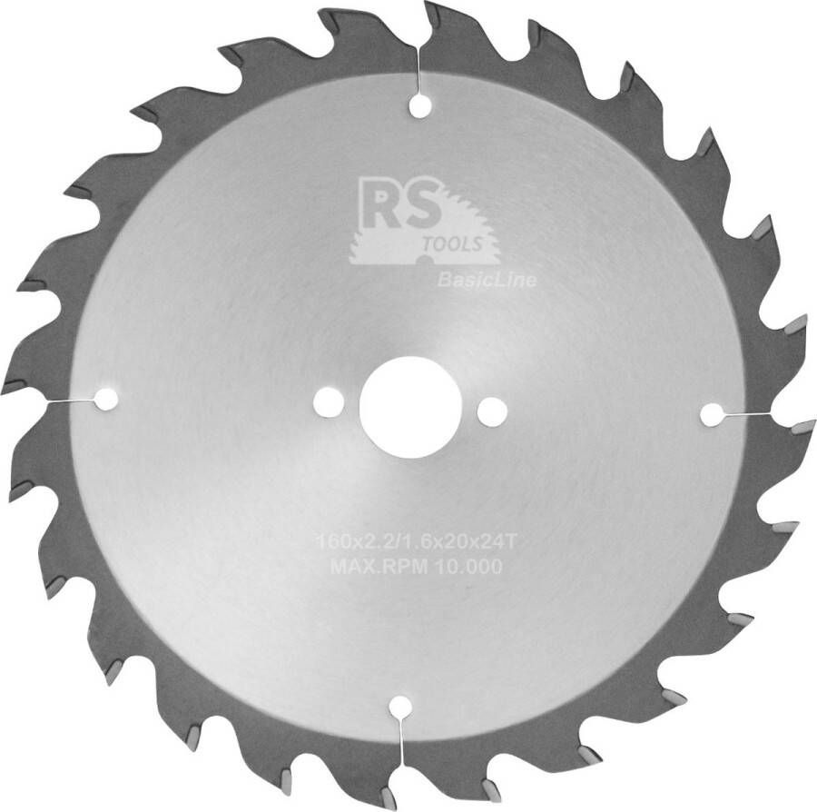 RStools BasicLine RStools HM cirkelzaag BasicLine Ø160 x 2 x 20 mm T=24 wisseltand