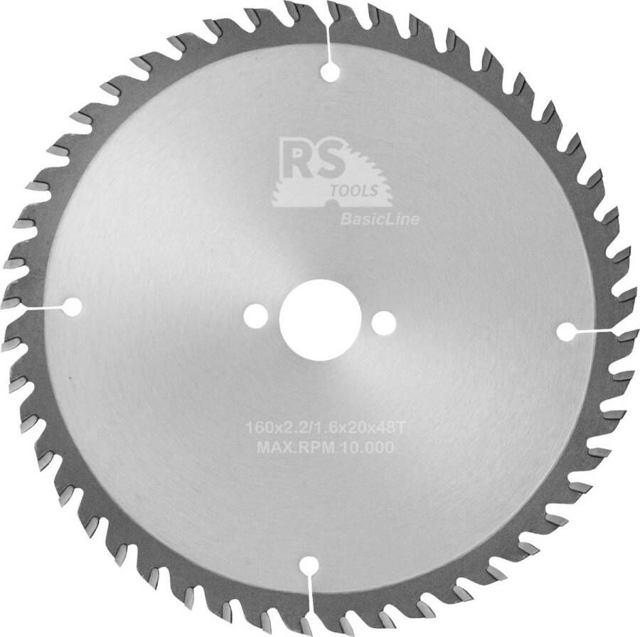 RStools BasicLine RStools HM cirkelzaag BasicLine Ø160 x 2 x 20 mm T=48 wisseltand