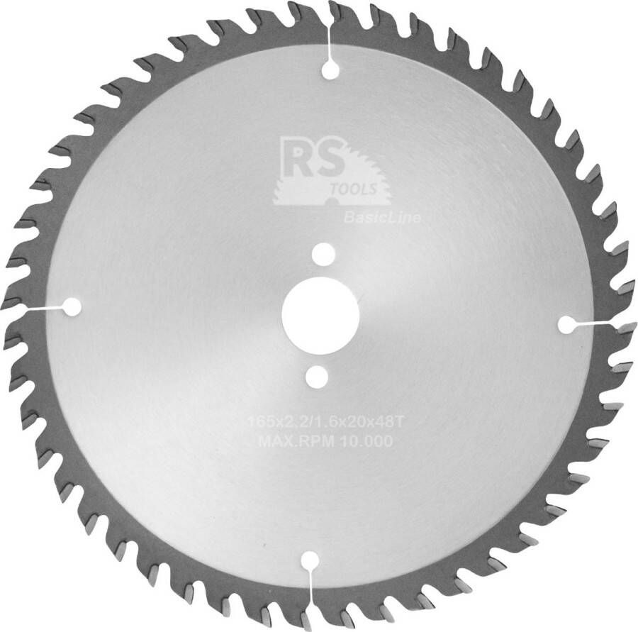 RStools BasicLine RStools HM cirkelzaag BasicLine Ø165 x 2 x 20 mm T=48 wisseltand