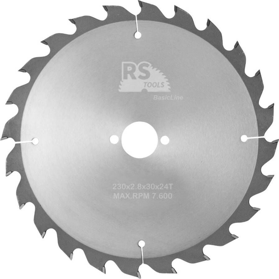 RStools BasicLine RStools HM cirkelzaag BasicLine Ø230 x 2 8 x 30 mm T=24 wisseltand