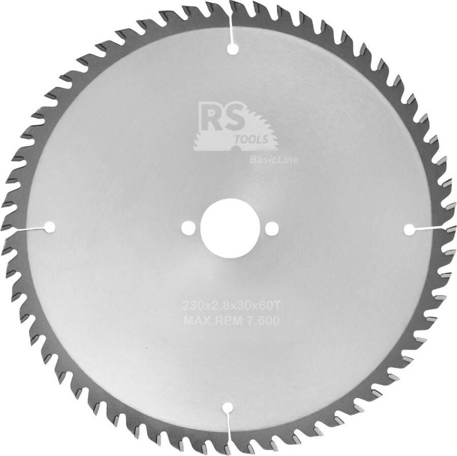 RStools BasicLine RStools HM cirkelzaag BasicLine Ø230 x 2 8 x 30 mm T=60 wisseltand