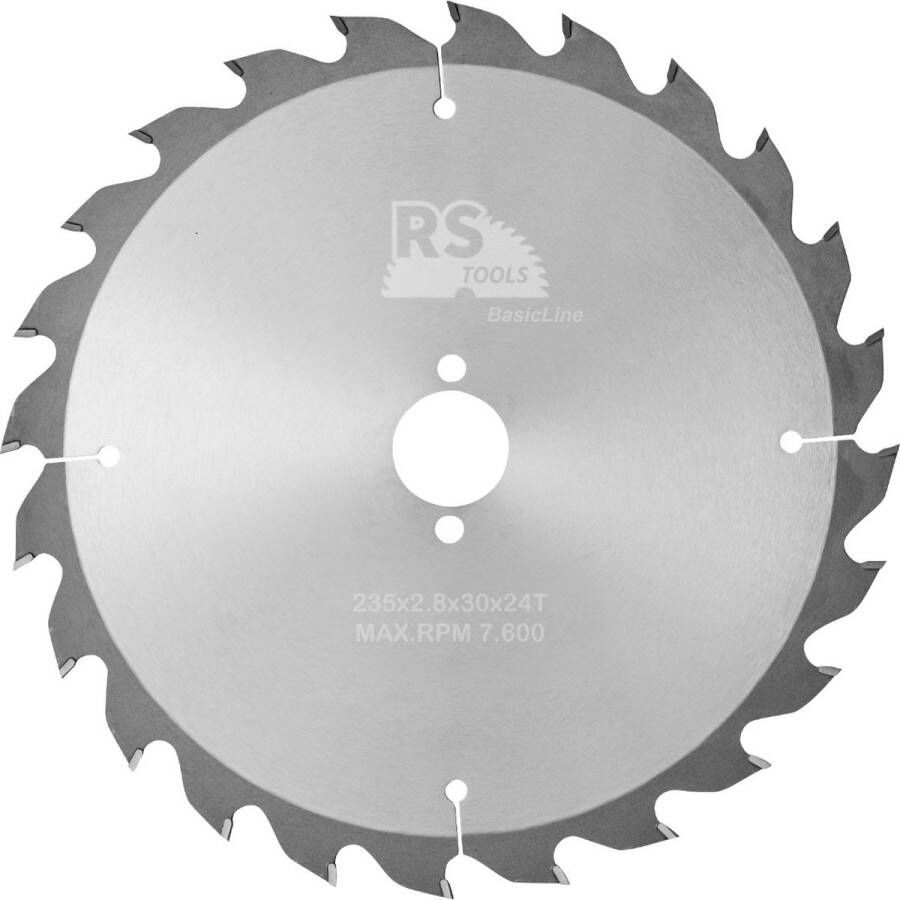 RStools BasicLine RStools HM cirkelzaag BasicLine Ø235 x 2 8 x 30 mm T=24 wisseltand