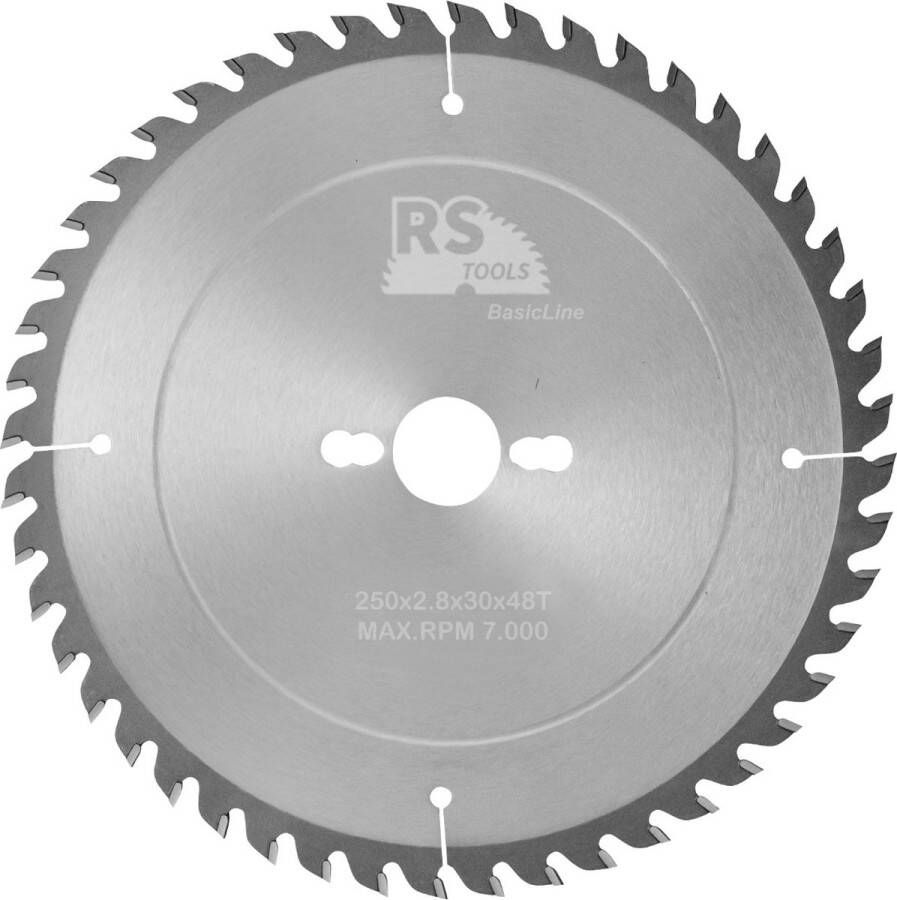 RStools BasicLine RStools HM cirkelzaag BasicLine Ø250 x 2 8 x 30 mm T=48 wisseltand