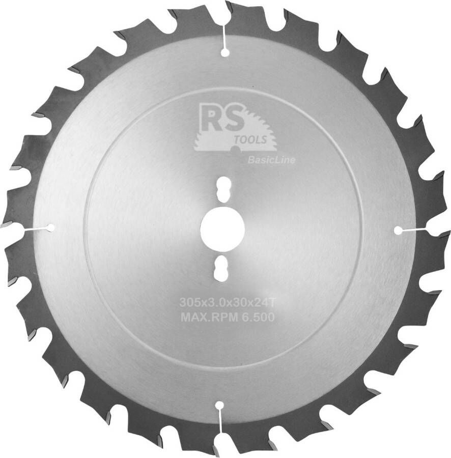 RStools BasicLine RStools HM cirkelzaag BasicLine Ø305 x 3 0 x 30 mm T=24 wisseltand (spaanbegrensd)