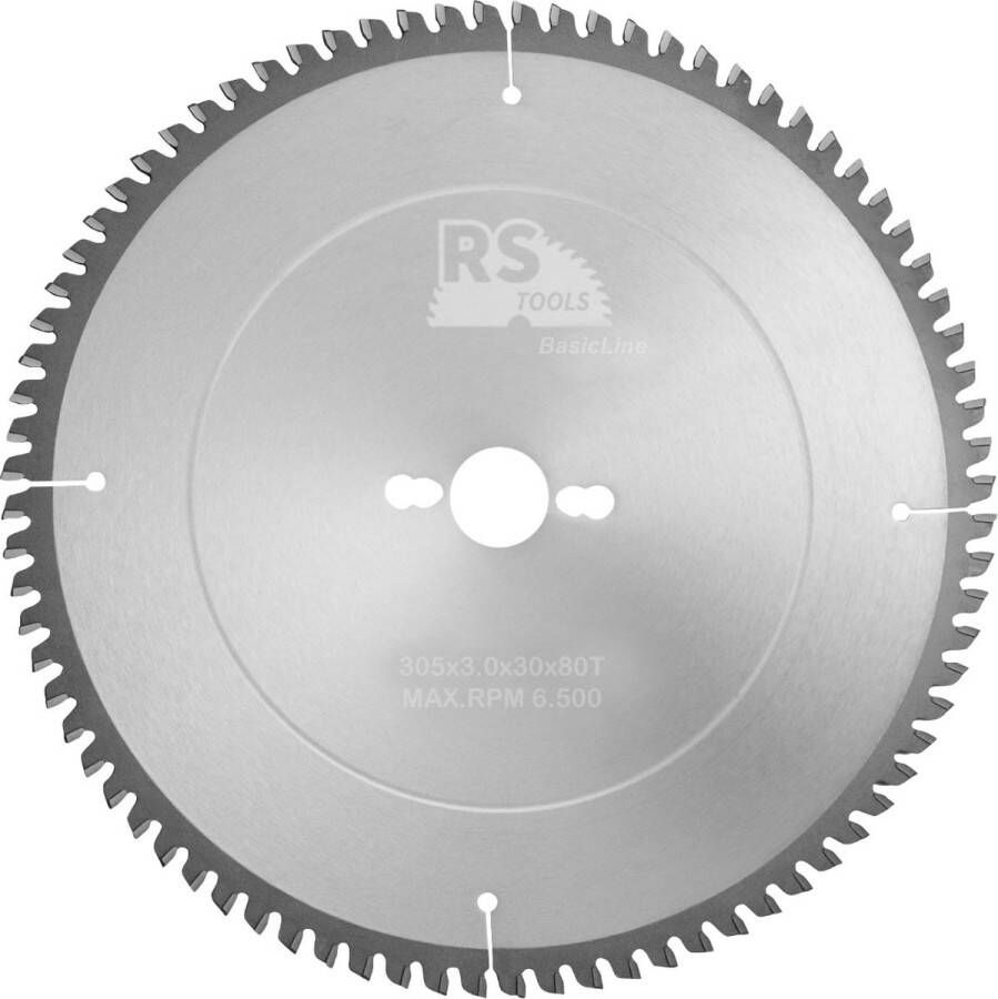 RStools BasicLine RStools HM cirkelzaag BasicLine Ø305 x 3 0 x 30 mm T=80 aluminium