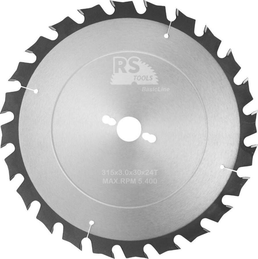 RStools BasicLine RStools HM cirkelzaag BasicLine Ø315 x 3 0 x 30 mm T=24 wisseltand (spaanbegrensd)