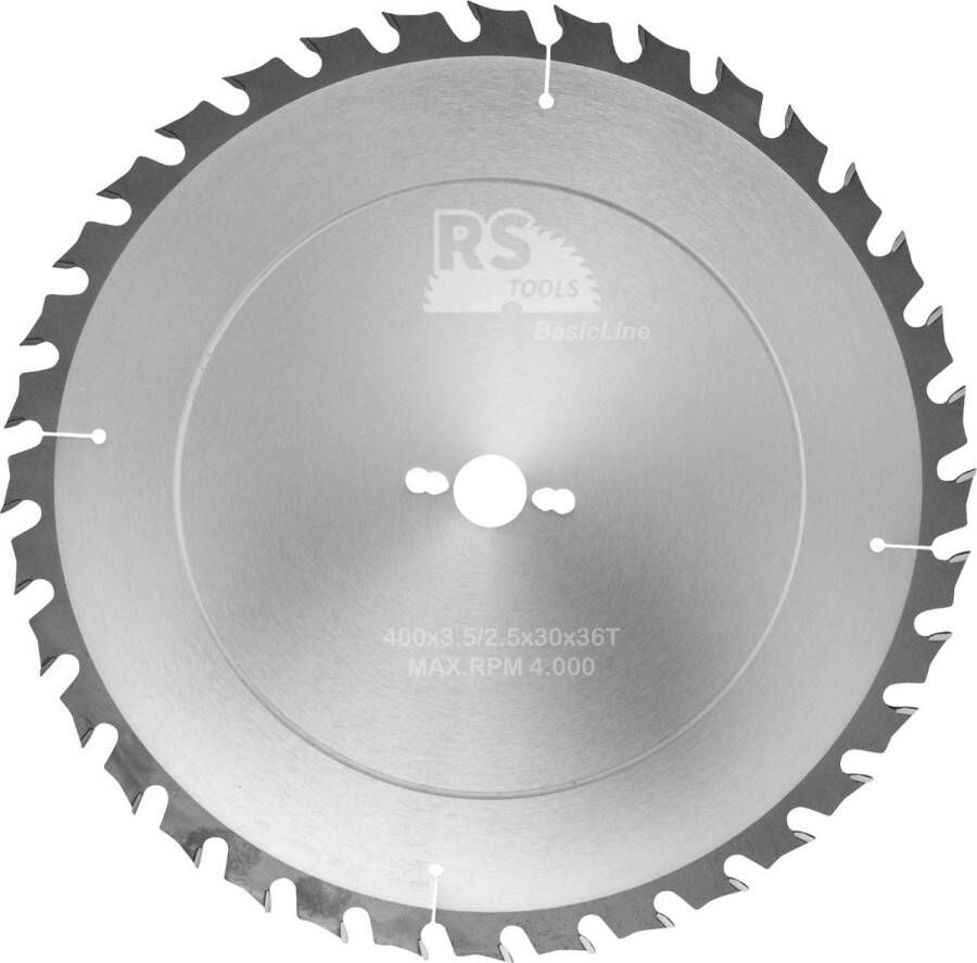 RStools BasicLine RStools HM cirkelzaag BasicLine Ø400 x 3 5 x 30 mm T=36 wisseltand (spaanbegrensd)