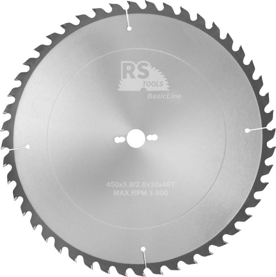 RStools BasicLine RStools HM cirkelzaag BasicLine Ø450 x 3 8 x 30 mm T=48 wisseltand