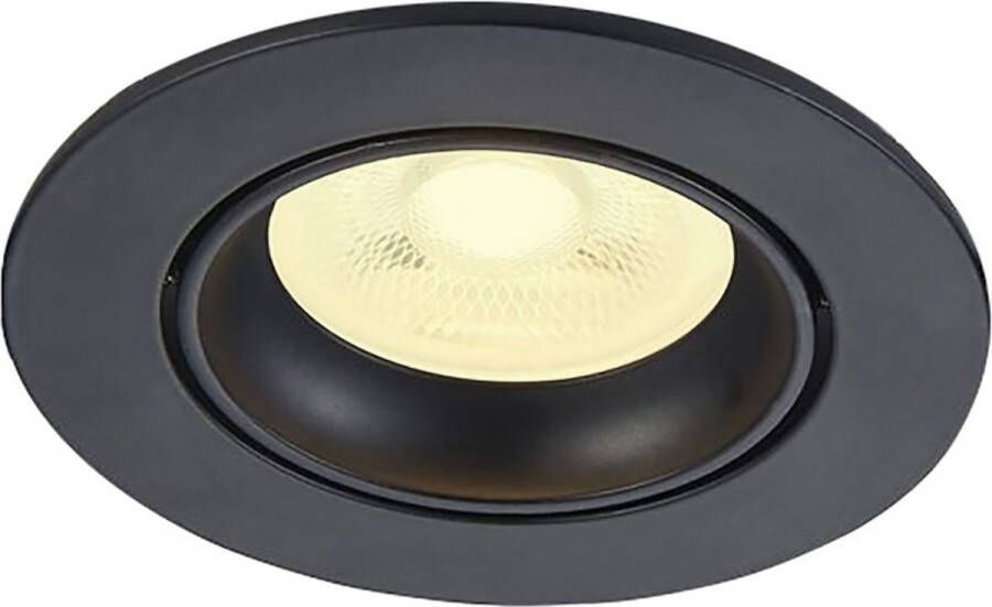 RTM Lighting Inbouwspot Menno met Philips HUE White inbouwspot Zwart rond Voor binnen woonkamer keuken slaapkamer IP20 GU10 Buitendiameter: 85MM boorgat: 70-76MM min. Inbouwdiepte: 70MM