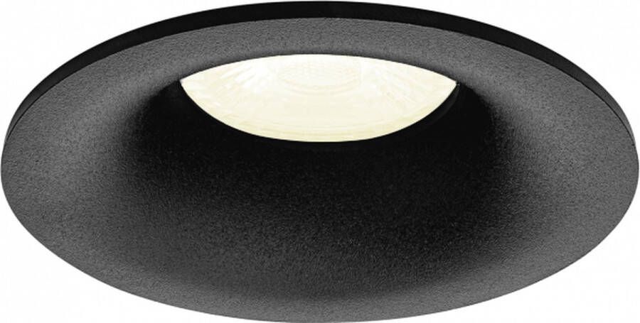 RTM Lighting Inbouwspot Remco met Philips HUE White spotje Zwart rond verdiepte spot Voor binnen woonkamer keuken slaapkamer IP20 GU10 Buitendiameter: 82MM boorgat: 70-74MM min. Inbouwdiepte: 80MM