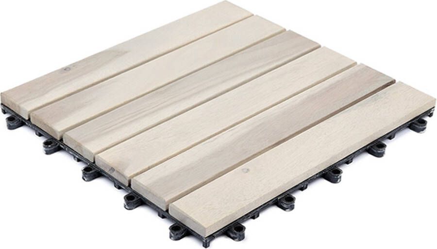 Houten terrastegels 9 stuks Acacia tegel Aalborg 30x30cm Per 0 81 m²
