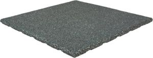Rubbermagazijn Terrastegels rubber | 4 stuks | Per 1 m² | Grijs | 50x50cm | Dikte 2 5cm