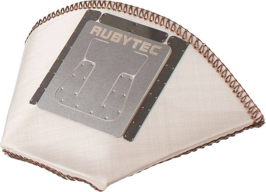 Rubytec Herbruikbaar Koffiefilter Drip 2-delig 13 x 7.9 cm Opvouwbaar Ultradun Mesh Vaatwasserbestendig RVS Zilver