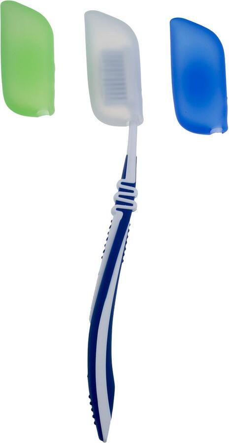 Rubytec Beschermdop Tandenborstel 6 cm Hygiënisch Bevestigingszuignap Beschermkap Compact & Lichtgewicht Vaatwasserbestendig Siliconen 3 stuks