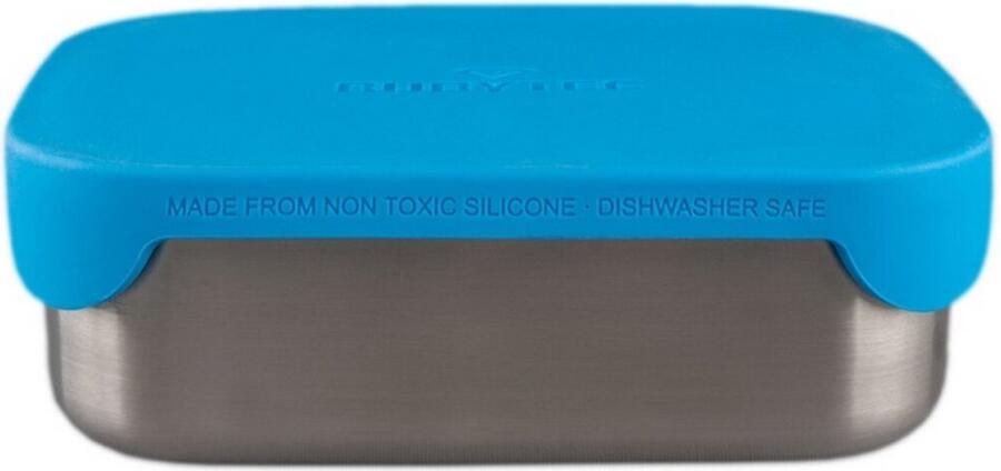 Rubytec Superhero Lunchbox 0 8 L RVS Broodtrommel Vaatwasserbestendig Inclusief verdeler Hermetische sluiting 17.3 x 13.3 x 6.2 cm Blauw