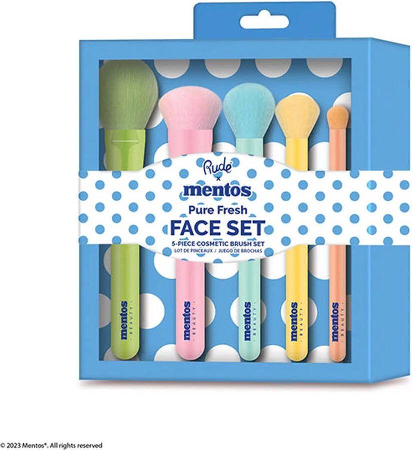 Rude Cosmetics Rude Mentos Gezicht Penselenset