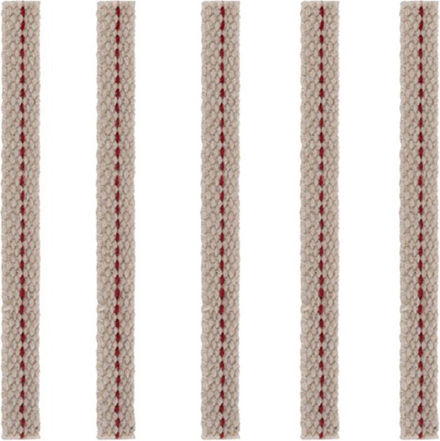 Ruhhy Olielamp lint olielamp lont voor petroleumlamp 12 cm lang set van 5 stuks
